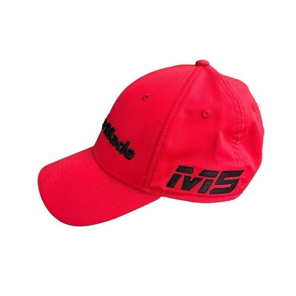 Taylormade TP5 M5 Golf Hat Cap Adjustable Red Black One Size - Picture 3 of 4